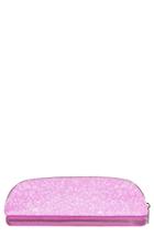 Skinny Dip Glitsy Pink Makeup Brush Cosmetics Case, Size - No Color