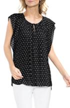 Women's Vince Camuto Island Imprints Top - Black