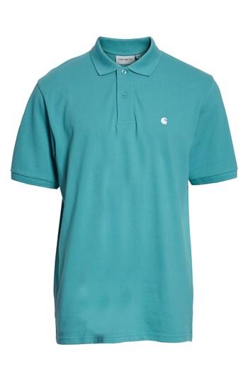 Men's Carhartt Work In Progress Madison Polo, Size - Blue