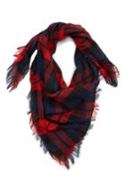 Women's Bp. Bold Plaid Square Scarf, Size - Black
