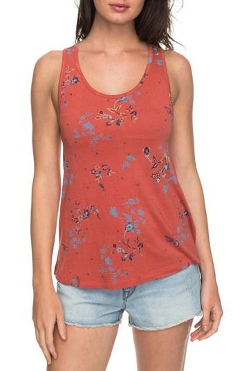 Women's Roxy Puerto Rico Smile Print Tank - Red