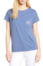 Women's Vineyard Vines Whale Flag Pocket Tee - Blue