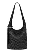 Elizabeth And James Finley Courier Leather Hobo - Black