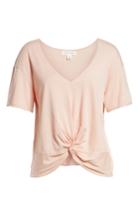 Women's Treasure & Bond Twist Detail Tee, Size - Pink