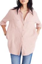 Women's Madewell Flannel Sunday Shirt - Pink