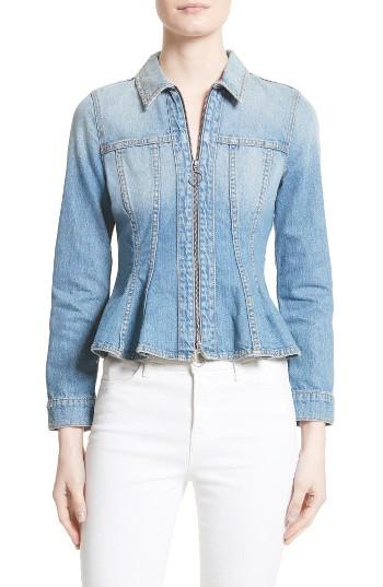 Women's Rebecca Taylor Denim Peplum Jacket