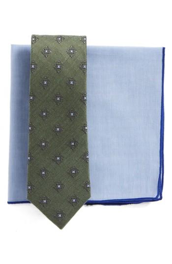 Men's The Tie Bar Medallion Shields Style Box, Size - Green