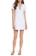 Women's Bardot Lace-up Shirtdress