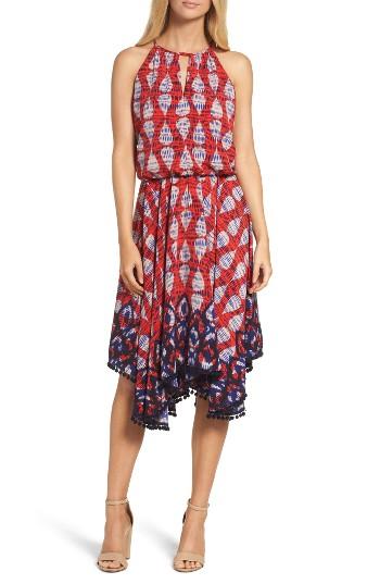 Women's Maggy London Ikat Print Fit & Flare Dress