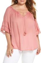 Women's Lucky Brand Bell Sleeve Peasant Top