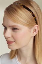 France Luxe Skinny Headband, Size - Brown