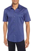 Men's Zachary Prell Print Sport Shirt, Size - Blue
