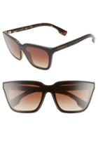 Women's Burberry 40mm Square Sunglasses - Black/ Dark Havana Gradient