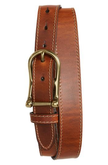 Men's Torino Belts Waxed Leather Belt - Chestnut