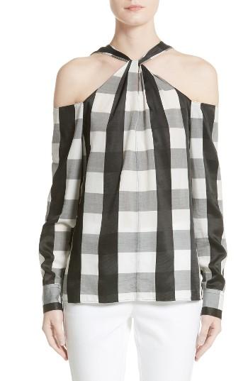 Women's Rag & Bone Collingwood Cold Shoulder Top - Black