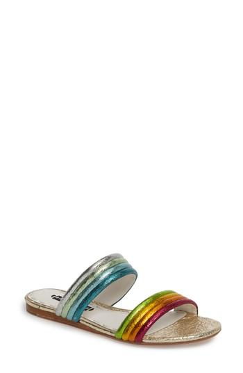 Women's Alice + Olivia Anya Slide Sandal M - Green
