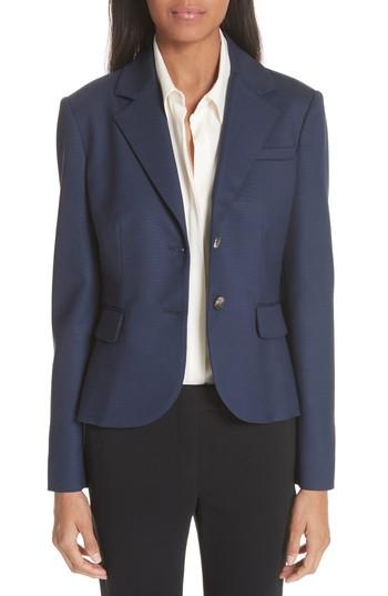 Women's Altuzarra Trinity Stretch Wool Blazer Us / 40 Fr - Blue