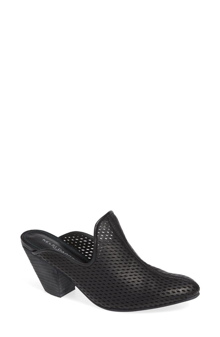 Women's Kelsi Dagger Brooklyn Omega Mule .5 M - Black
