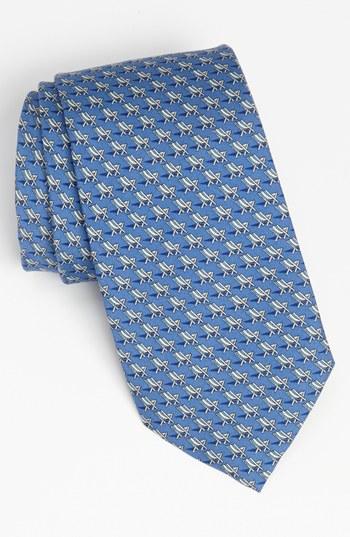Men's Vineyard Vines 'beach Chair' Silk Tie, Size - Blue