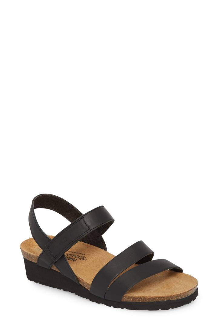 Women's Naot Kayla Wedge Sandal Us / 37eu - Black