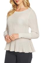 Women's 1.state Blouson Sleeve Metallic Swing Sweater, Size - White