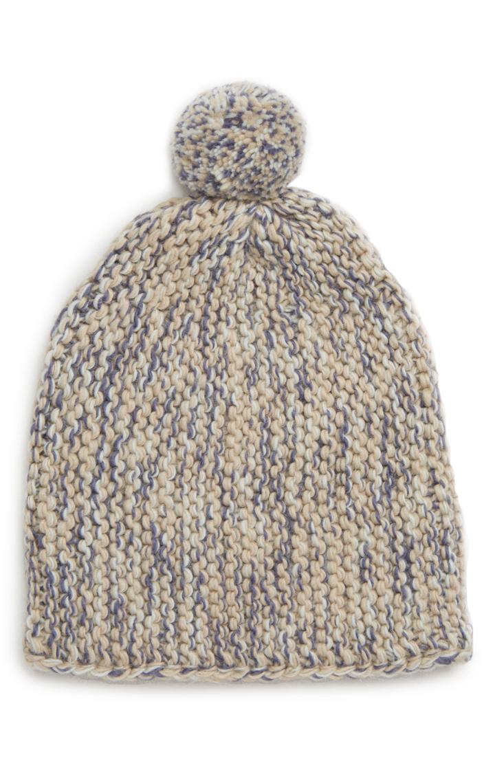 Women's Nirvanna Designs Luna Park Slouch Pom Beanie - Blue
