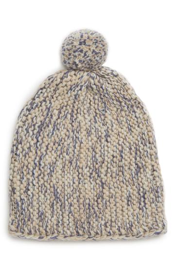 Women's Nirvanna Designs Luna Park Slouch Pom Beanie - Blue