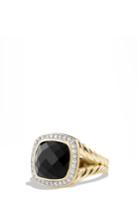 Women's David Yurman 'albion' Ring With Semiprecious Stone And Diamonds In 18k Gold