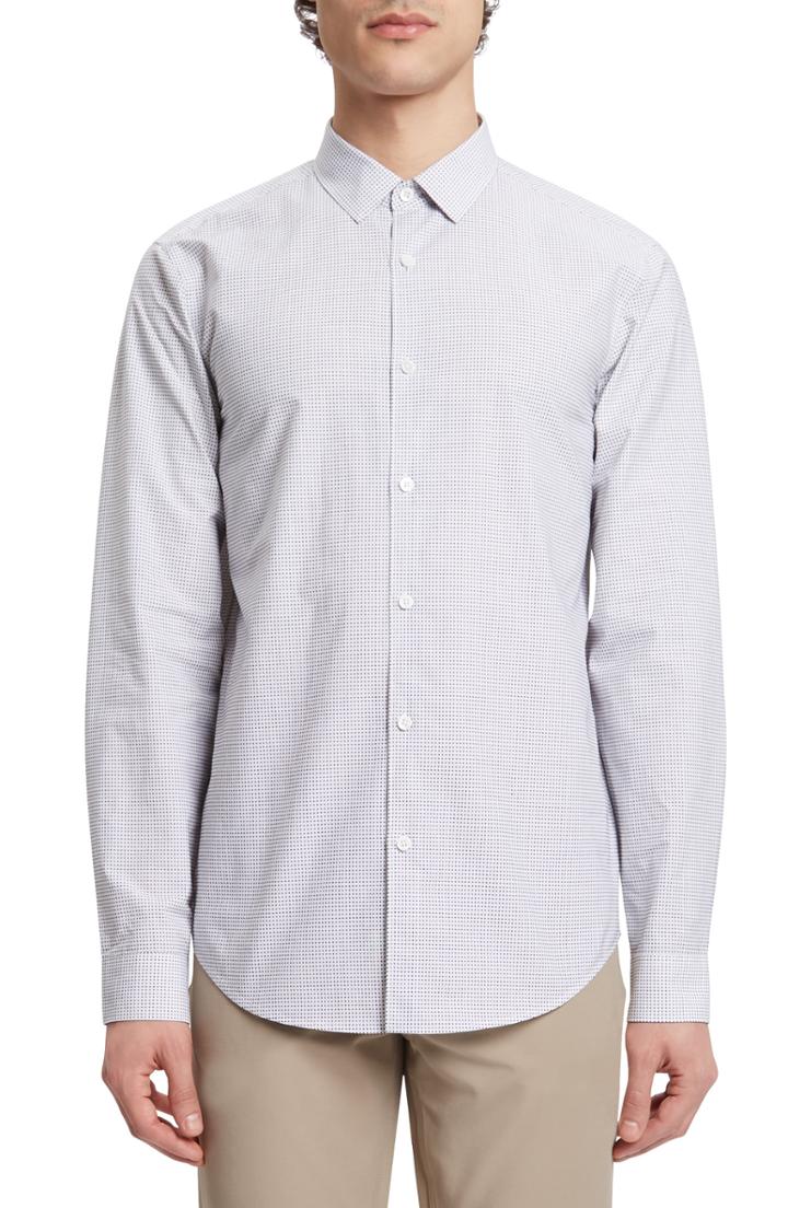 Men's Theory Murrary Tick Sport Shirt - White