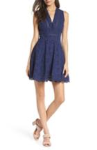 Women's Bb Dakota Vianne Eyelet Fit & Flare Dress - Blue