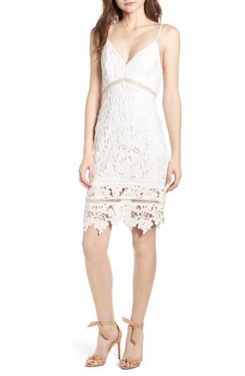 Women's Astr Lace Bodycon Dress - White