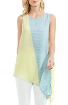 Women's Vince Camuto Modern Slant Colorblock Asymmetrical Blouse - Green