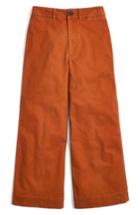 Women's Madewell Emmett Crop Wide Leg Pants - Brown