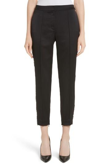 Women's Ted Baker London Fringe Side Seam Trousers - Black