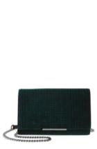 Women's Botkier Snake Embossed Leather Wallet On A Chain - Green