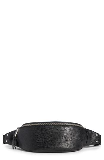Treasure & Bond Mason Pebbled Leather Belt Bag - Black