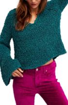 Women's Free People Sand Dune Sweater, Size - Green