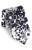 Men's Bonobos Potts Floral Silk Tie, Size - Blue