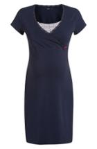 Women's Noppies 'marni' Maternity/nursing Jersey Dress, Size - Blue