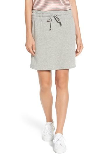 Women's Caslon Off-duty Tie Waist Miniskirt - Grey
