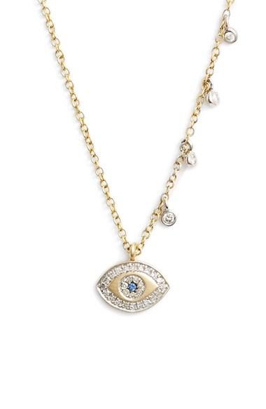 Women's Meirat 'evil Eye' Diamond Pendant Necklace