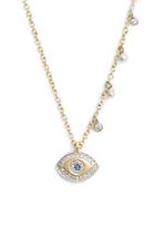 Women's Meirat 'evil Eye' Diamond Pendant Necklace