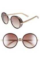Women's Jimmy Choo Andiens 54mm Round Sunglasses - Plum