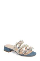 Women's Cecelia New York Fes Embellished Slide Sandal M - Blue