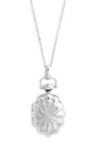 Women's Monica Rich Kosann Sunburst Sterling Silver Locket