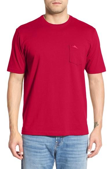 Men's Tommy Bahama 'new Bali Sky' Original Fit Crewneck Pocket T-shirt - Red