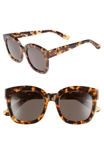 Women's Gentle Monster Matti 51mm Rounded Sunglasses - Tortoiseshell
