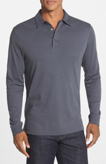 Men's Cutter & Buck 'belfair' Pima Cotton Polo - Grey (online Only)