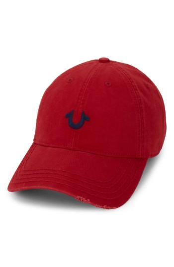 Men's True Religion Brand Jeans Baseball Cap - Red
