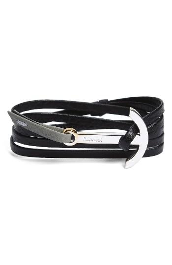 Men's Miansai Modern Anchor Two-tone Wrap Bracelet